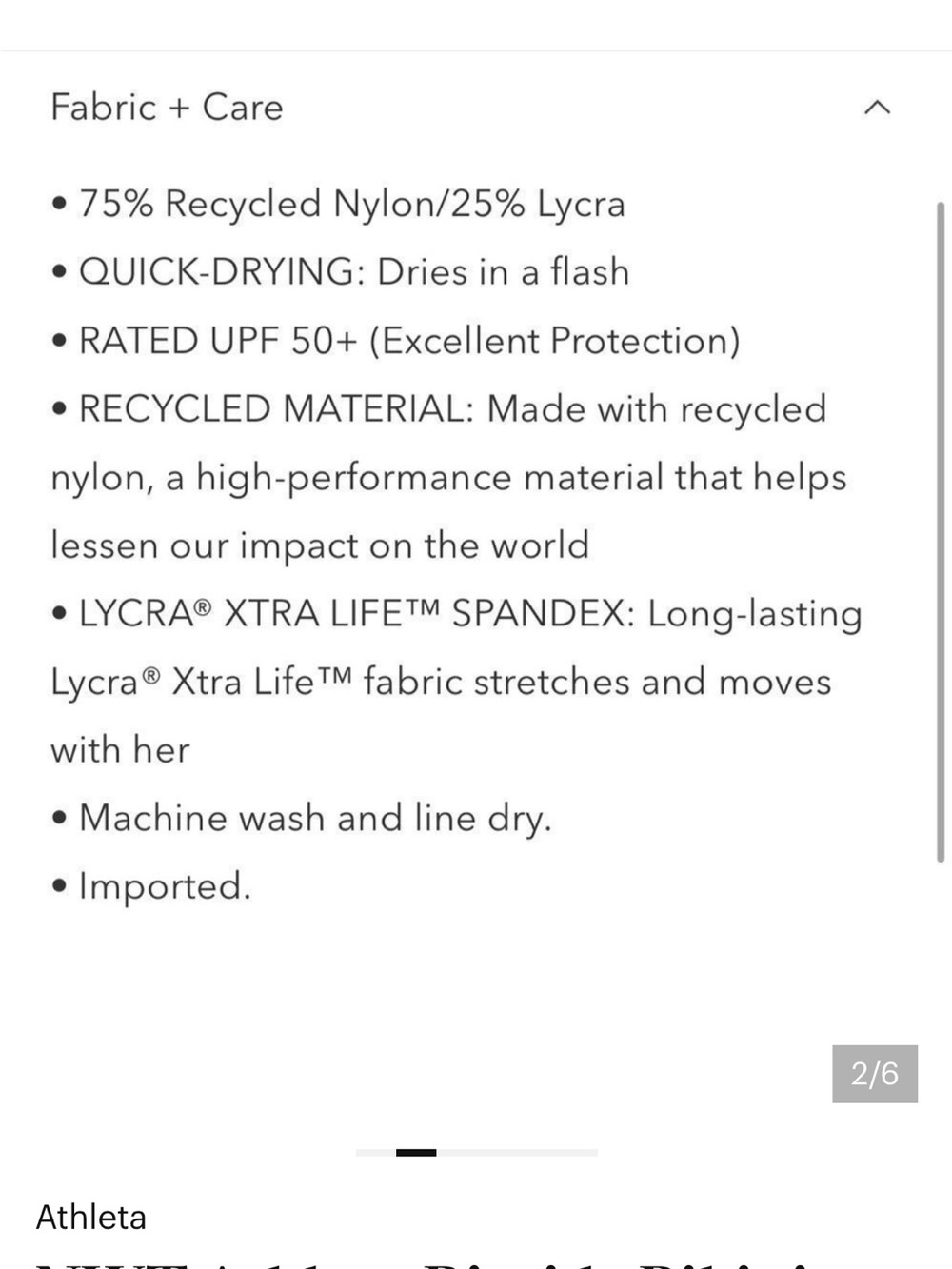 Athleta Riptide Bikini Top - Picture 7 of 7
